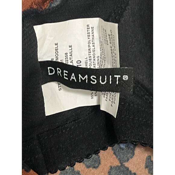 Women's Slimming Leopard High Neck Tankini Top - Dreamsuit by Miracle Brands 10 - Picture 4 of 4